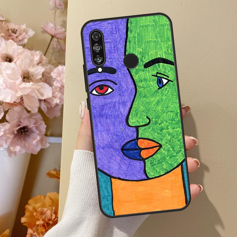 Painting Picasso Abstract Art For Huawei Nova 12i 8i 11i 12s 9 10 SE Y60 Y70 Y90 Y72 Y73 Y61 Y91 P60 Pro P30 P40 Lite Case