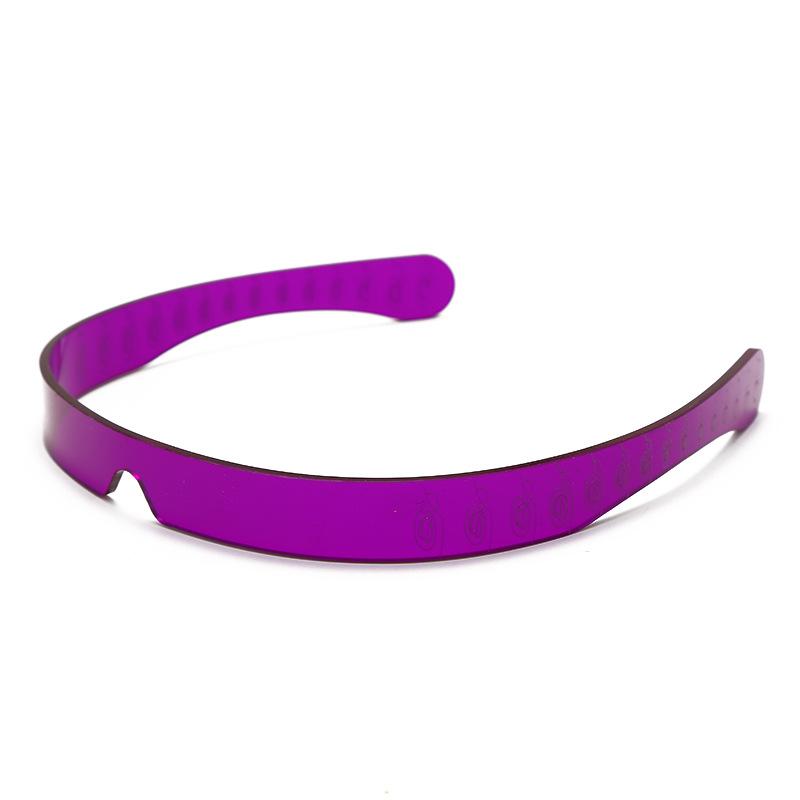 New fashion integration future science fiction punk sunglasses jelly rimless glasses personalized street photography trend accessories