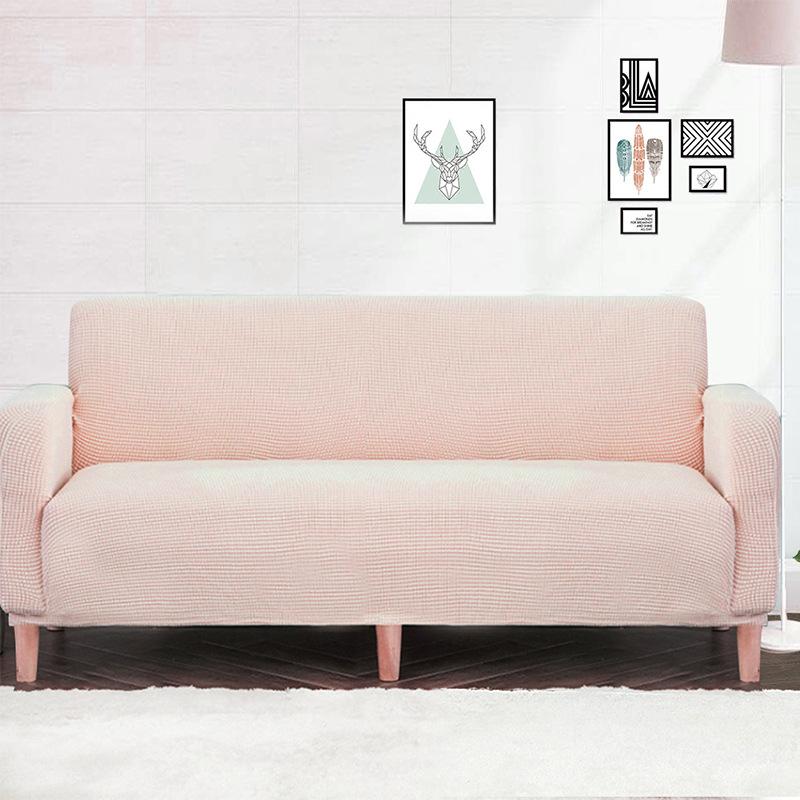 New High Elasticity Sofa Cover Fabric All Season Universal Knitted Sofa Cover Thickened Simple Solid Color Soft and Comfortable