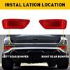 Bumper L+R Rear Light Reflector Driver Side for Fit Journey Jeep Dodge Compass V