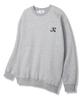 TI.GLAKE Serif Tee Sweatshirt Gray [Fleece Lining]