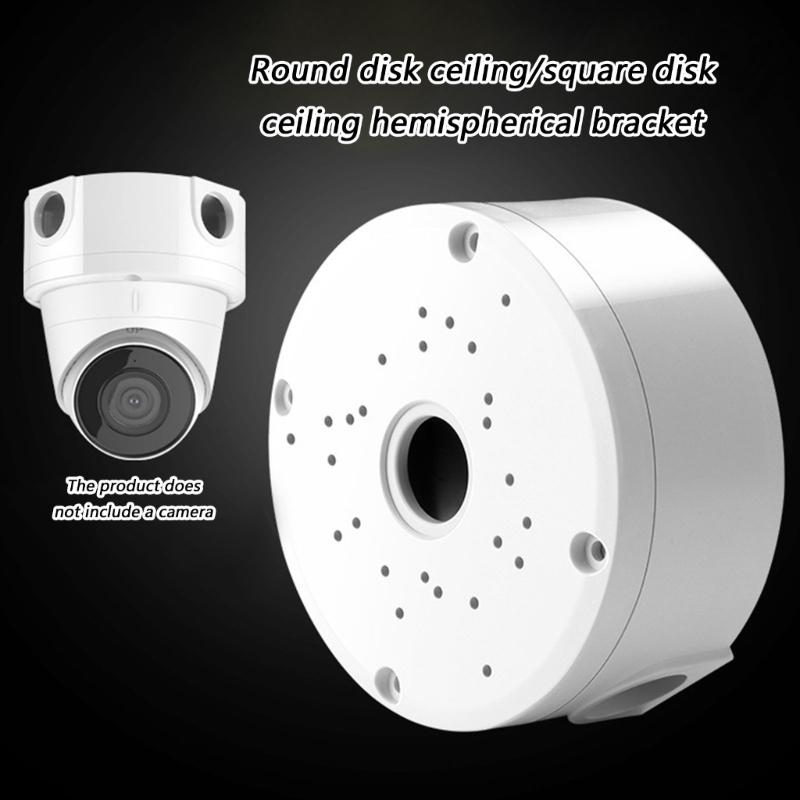 Plastic Dome Camera Mounting Bracket With Concealed Cable Design For Ceiling Wall Installation Flip Cover Security Camera Holder