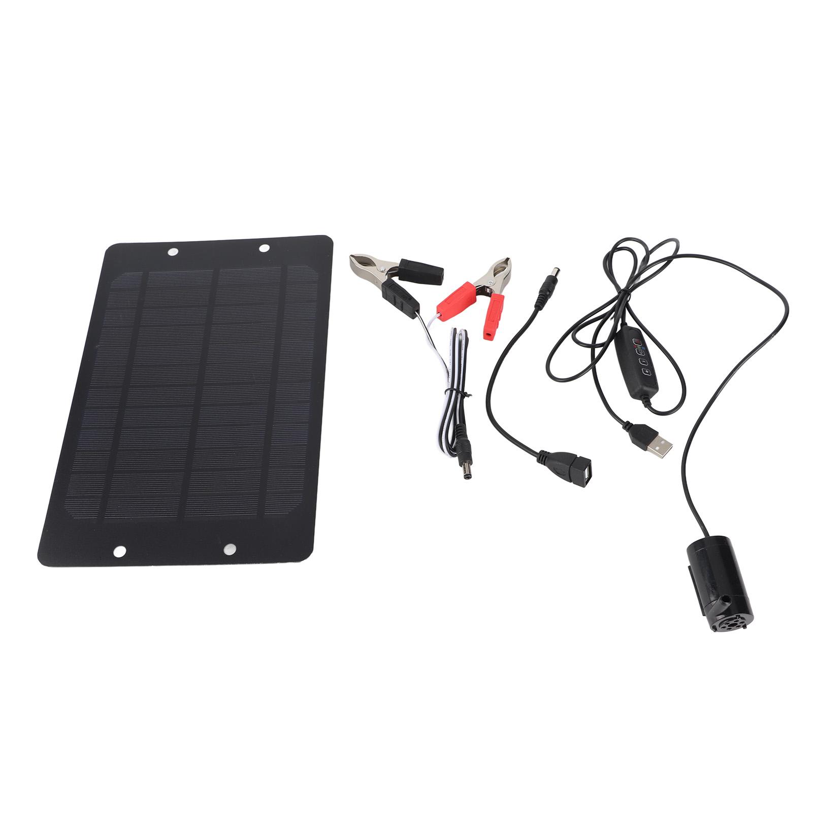 

20W Solar Water Pump Kit Adjustable Solar Powered Water Fountain Pump for Bird Bath Ponds Garden Fish Tank