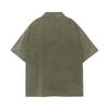 Men's Summer Solid Color Button Lapel Loose Short Sleeve Top