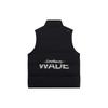 Li-Ning Contrast Color Brand Logo Print Down Vest Men Outerwear Black AMRS035-1