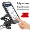 Permanent Cycling Waterproof Shockproof Phone Holder with Rearview Mirror Mount