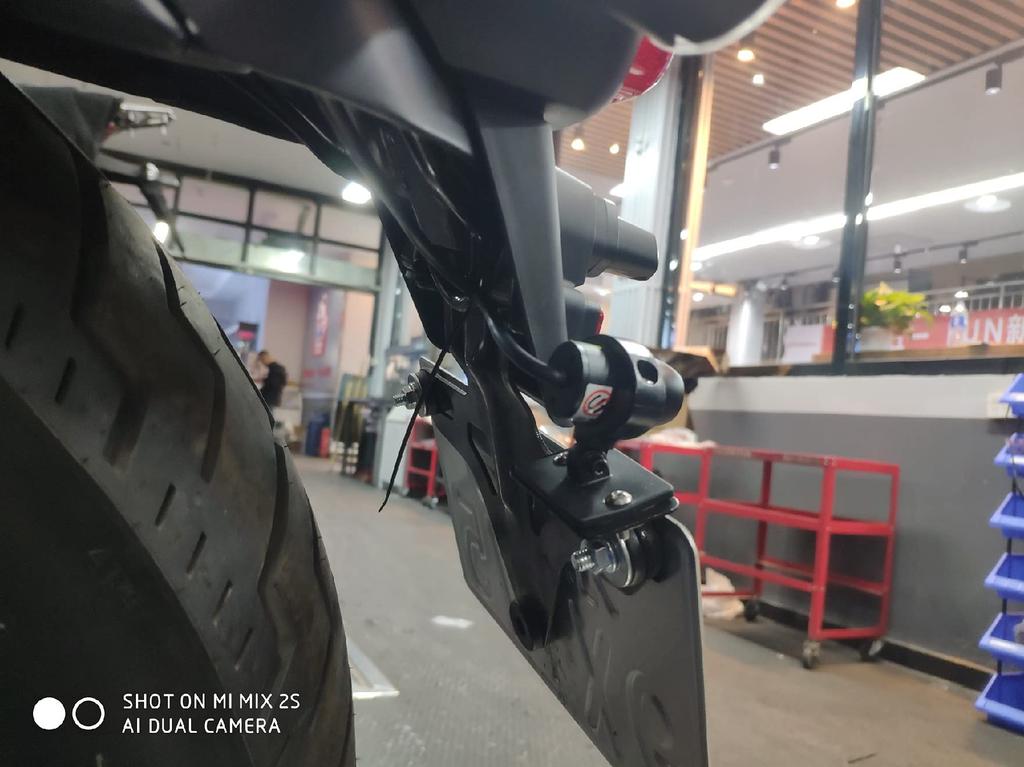 ALECLOT Motorcycle Dash Cam Camera Stay, Rear, Left and Right Universal Use, 1 Piece,