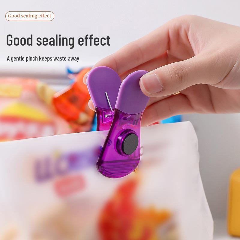 Magnetic Snack Sealing Clips - Moisture-Proof Food Preservation for Kitchen or Refrigerator