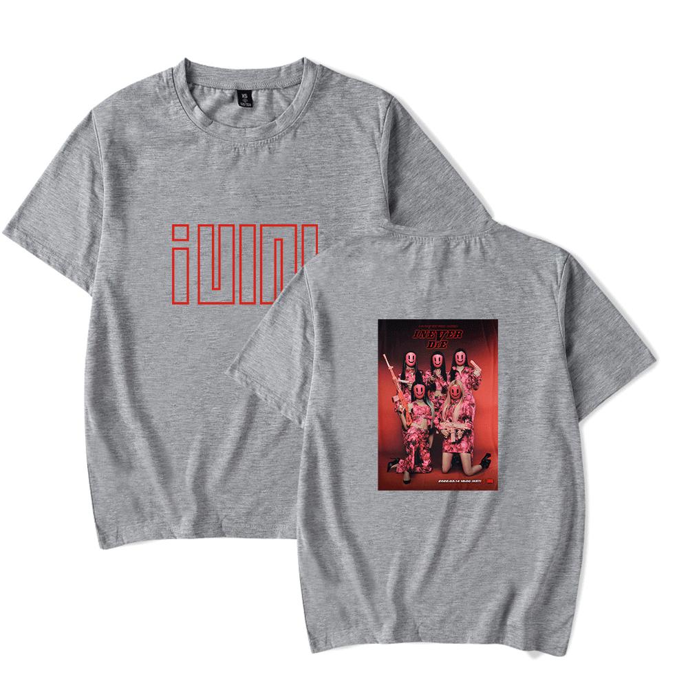 2023 Kpop Gidle New Album I Never Die Tshirt Cotton Tee Tops Short Sleeve For Unisex And Women Casual Streetwear