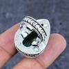 Natural Copper Green Tourmaline 925 Sterling Silver Jewelry Ring Size 8.5 ET-4807