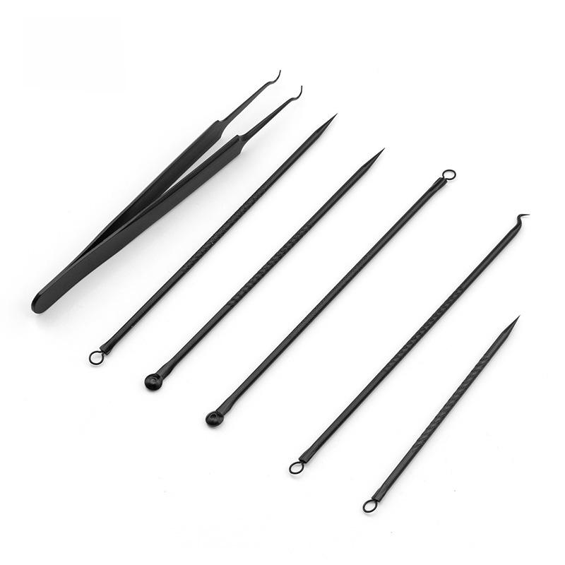 4-Piece Stainless Steel Acne Kit: Needles & Blackhead Removers