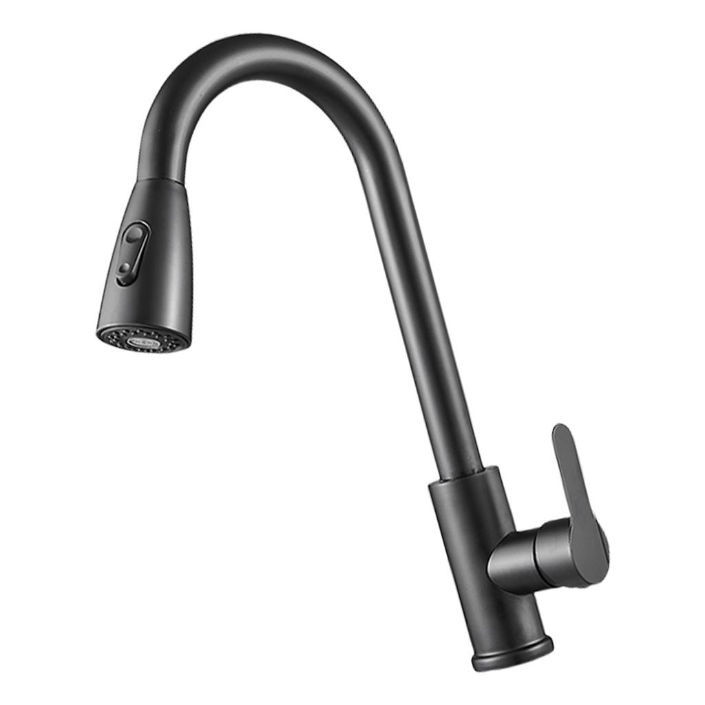 Rüstet Küchenarmatur mit ausziehbarem Sprühkopf, Heiß- und Kaltwassermischer, flexiblem Auszugshahn, geeignet für Zuhause, auf.