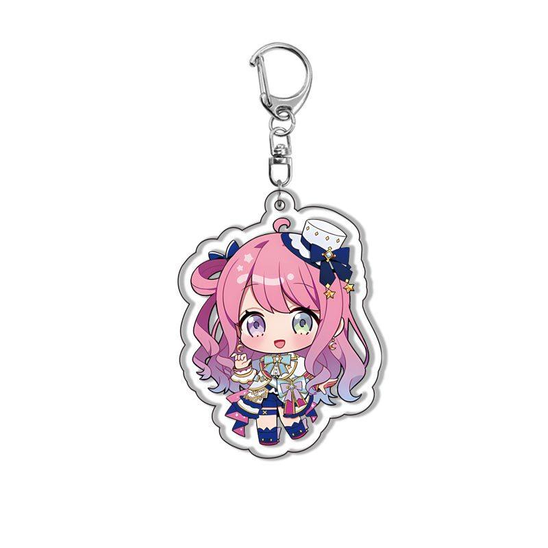 Kawaii Virtual YouTuber VTuber Acrylic Keychain Cartoon Cute Anime Hololive Production Bag Charm Creative Jewelry Accessories