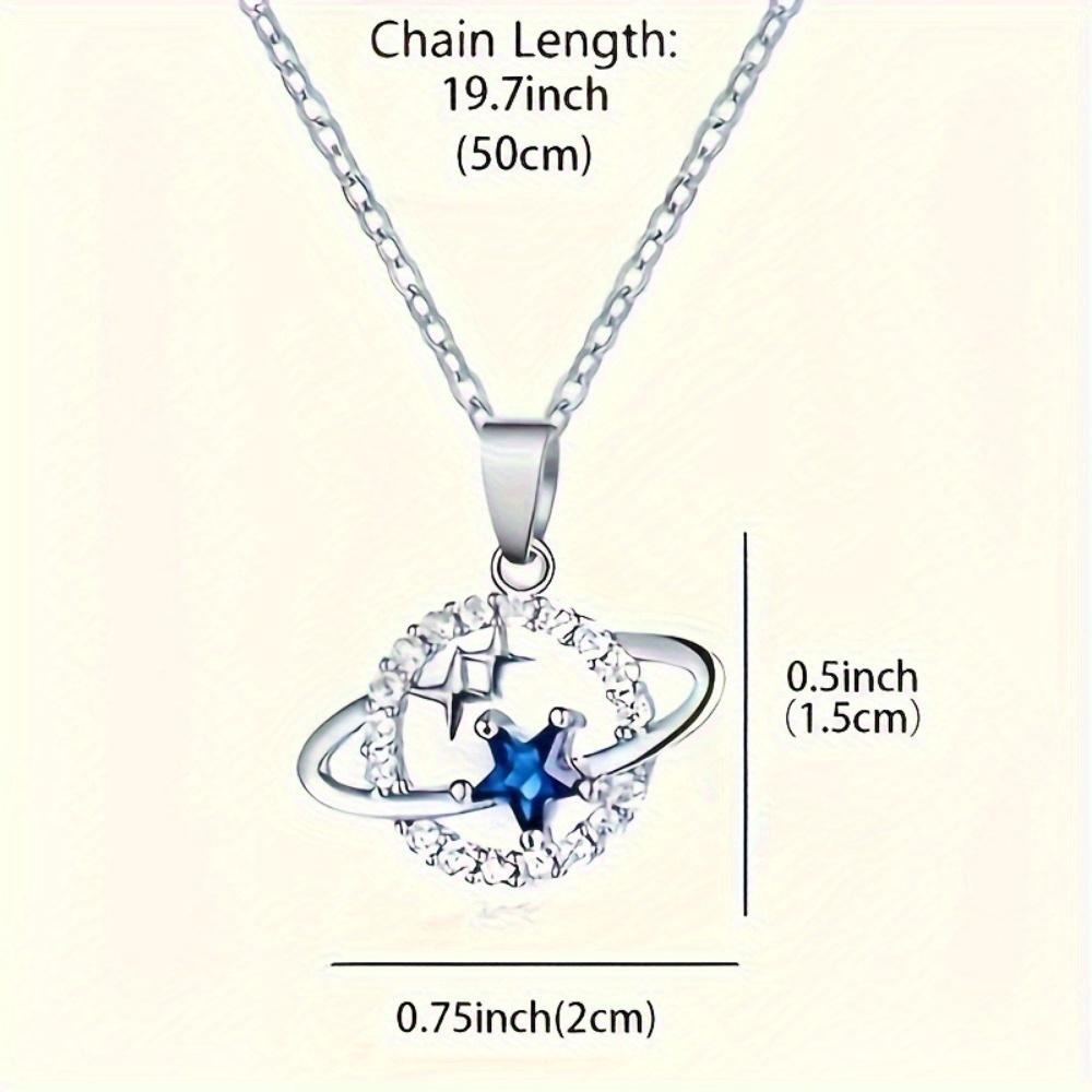 Fashionable and elegant star shaped pendant necklace