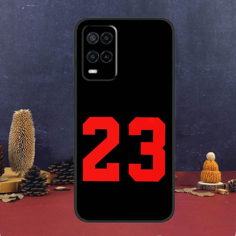 Basketball Number 23 Case For Oppo A60 A80 A40 A6 A5 Pro A15 A16 A17 A57 A94 A74 A54 A76 A96 A18 A38 A58 A78 A98