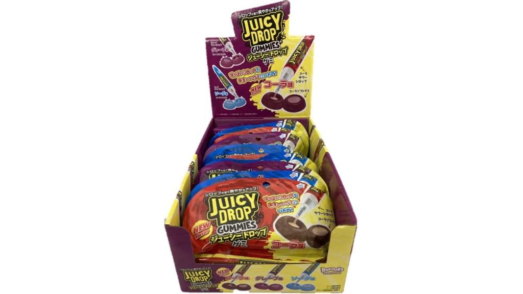 Bazooka Candy Brands Juicy Drop Gummy Toy of Gummy/Candy [Boxed/Set 12]