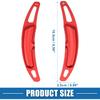 Steering Wheel Shift Paddle Cover Shifter Extension for Porsche Cayenne 2010-2021 Aluminum Alloy Red (Set of 2)