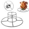 Beer Can Chicken Roasting Stand Stainless Steel Turkey Roasting Rack Vertical Chicken Stand for Grill Oven Smoker