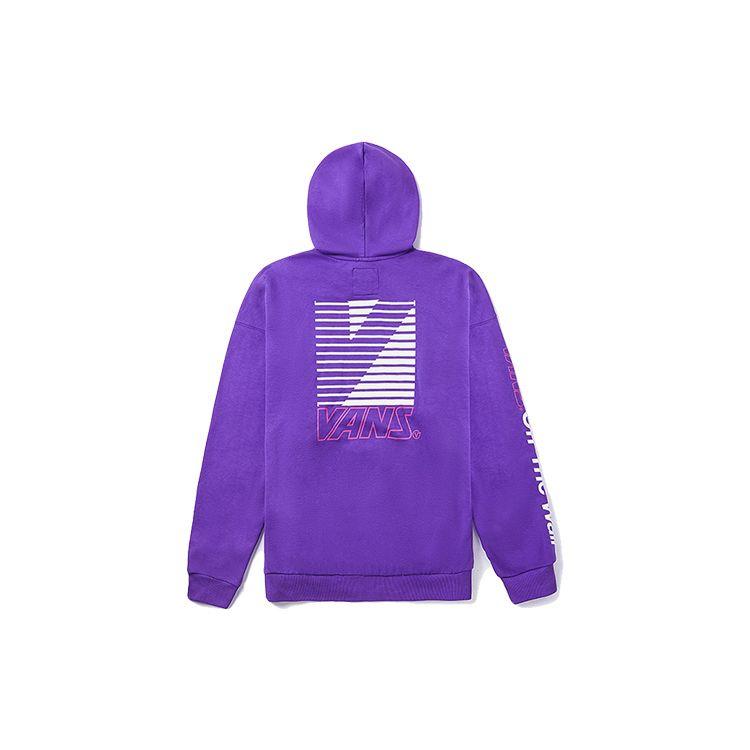 Vans Logo Couple Pullover Hoodie Men Hoodies Purple VN0A4BQN30X