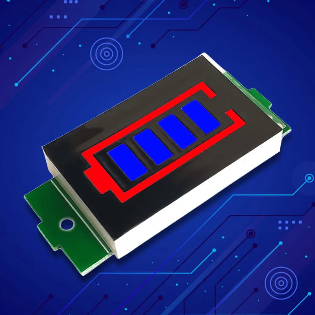 1/2/3/4/6/7/8S Lithium Batterie Kapazitätsanzeige Modul LED Anzeige Elektrofahrzeug Batterie Leistungstester 4 Abschnitte 3-34V 5mA