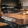 Double-Sided Solid Wood Cutting Board with Tenon and Mortise Design, Perfect for Kitchen Use on Fruits, Vegetables, and Everyday Chopping.