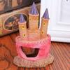 Castle Tower Mould Small Aquarium Cartoon Castle Vivid Scenery Fish Tank Decorations No Sharp Edges for Fish Tank Aquarium Decor