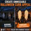Grand Fantôme Volant Suspendu de 1,5 m Décoration d'Halloween avec Balancement Éclairé Design Flottant pour Porche Avant Jardin Arbre Cour Fêtes Arrière-Cour 1 Paquet
