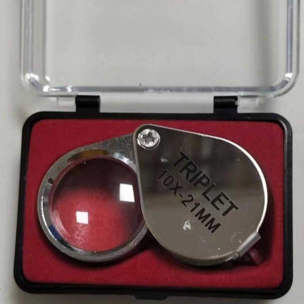 10x 20x 30x 21mm Zinc Zinc Alloy Jewelry Magnifying Glass Folding Magnifying Lens Jewelry Identification
