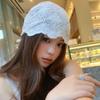 Hollow Out Embroidered Lace Hat Y2k Skullcap Retro Beanies Hat  Girls