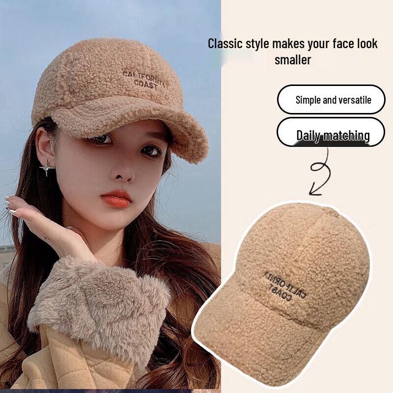 

Унисекс Зимняя Теплая Бейсболка в Корейском Стиле с Буквами