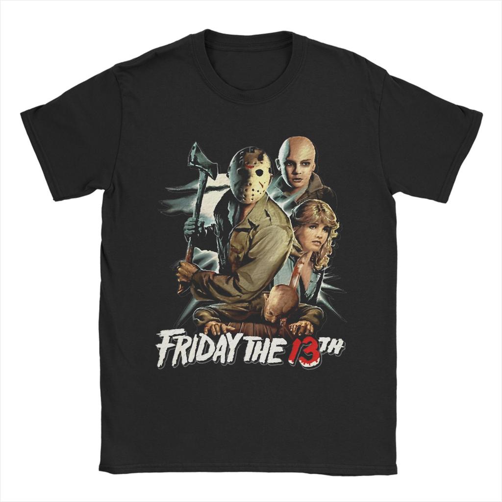 Jason Voorhees Friday 13th  T Shirt friday 13th Pure Cotton Clothing Funny Short Sleeve Round Neck Tees 4XL 5XL 6XL T-Shirt