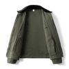Veste en jean décontractée unisexe Automne Coupe ample Fermeture éclair Sans capuche Streetwear Avec design Color Block