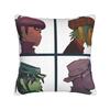 Gorillaz Pillowcase Accessories Printing Cushion Cover  Pillow Covers Car Decor Zipper Multi Size