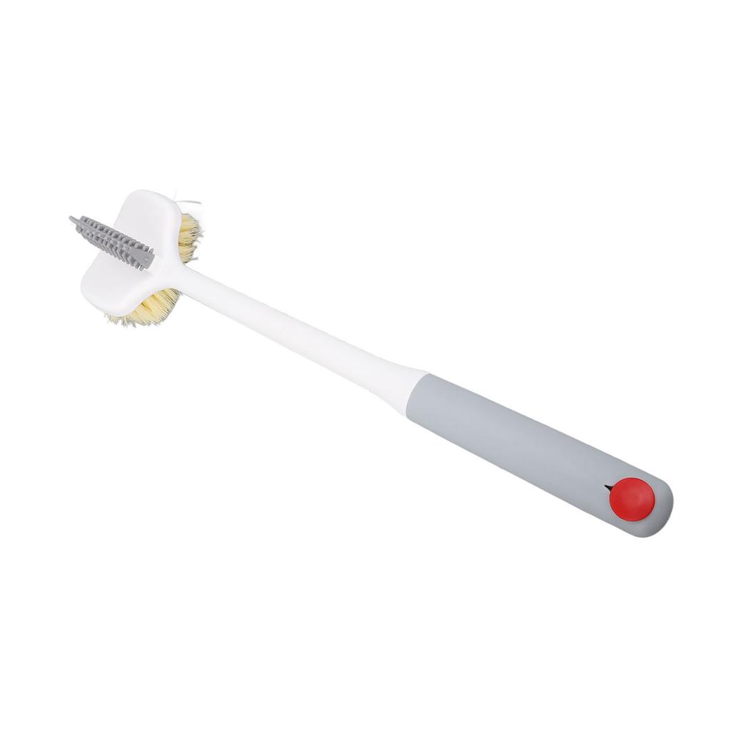 Long Handle Foot Brush Comfortable Foot Massage Multifunctional Manual Toe Brush for Remove Dead Skin