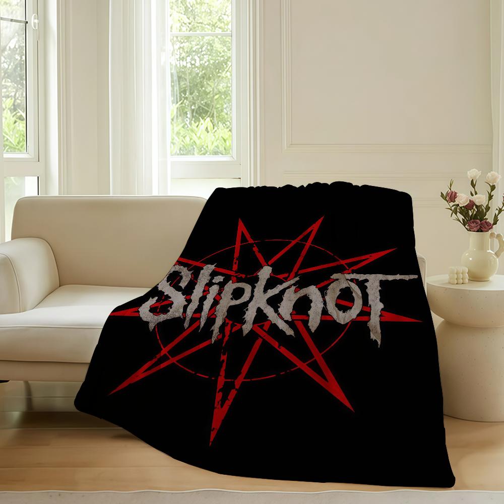 

Hot rock band S Slip k knot Blanket For Sofa Office Bed Plane Travel Sleep Read Relax Camping Soft And Warm 75x90cm