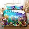 3D-Druck Spiel Miitopia Bedrucktes Bettwäsche-Set Bettbezug Kissenbezug Bettwäsche-Set Bettwäsche Laken Bettdeckenbezug Voll Queen King Size