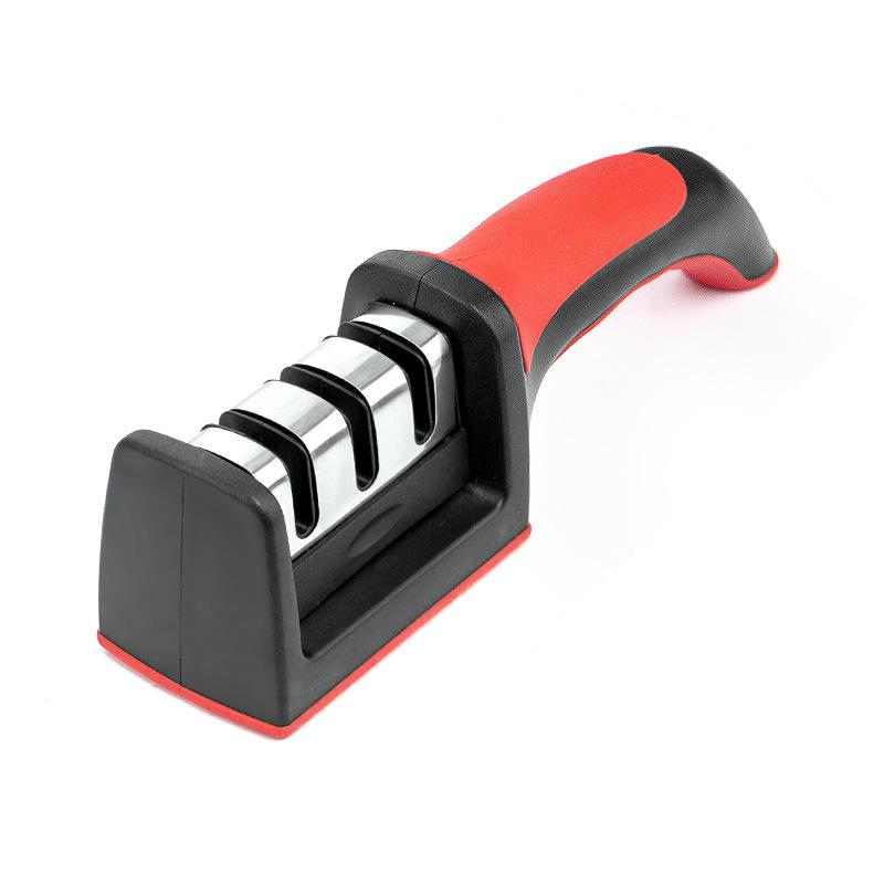 

Ручная бытовая точилка для ножей: Вольфрамовая сталь, трехступенчатая и четырехступенчатая система для быстрой и легкой заточки