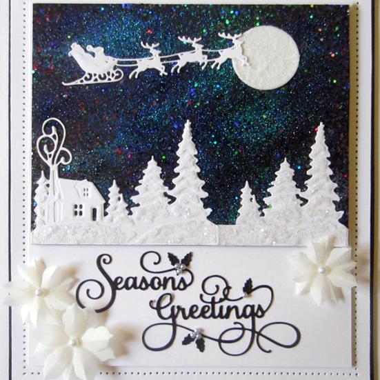 Christmas Sleigh Tree Metal Cutting Dies DIY Scrapbook Emboss Paper Cards Craft