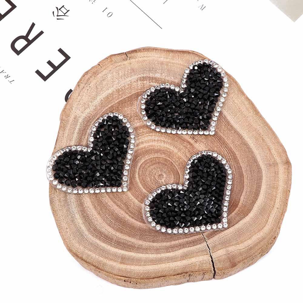 Thermocollants Love Heart Embroidered Applique Clothes Decor Iron On Patches Clothing Patch