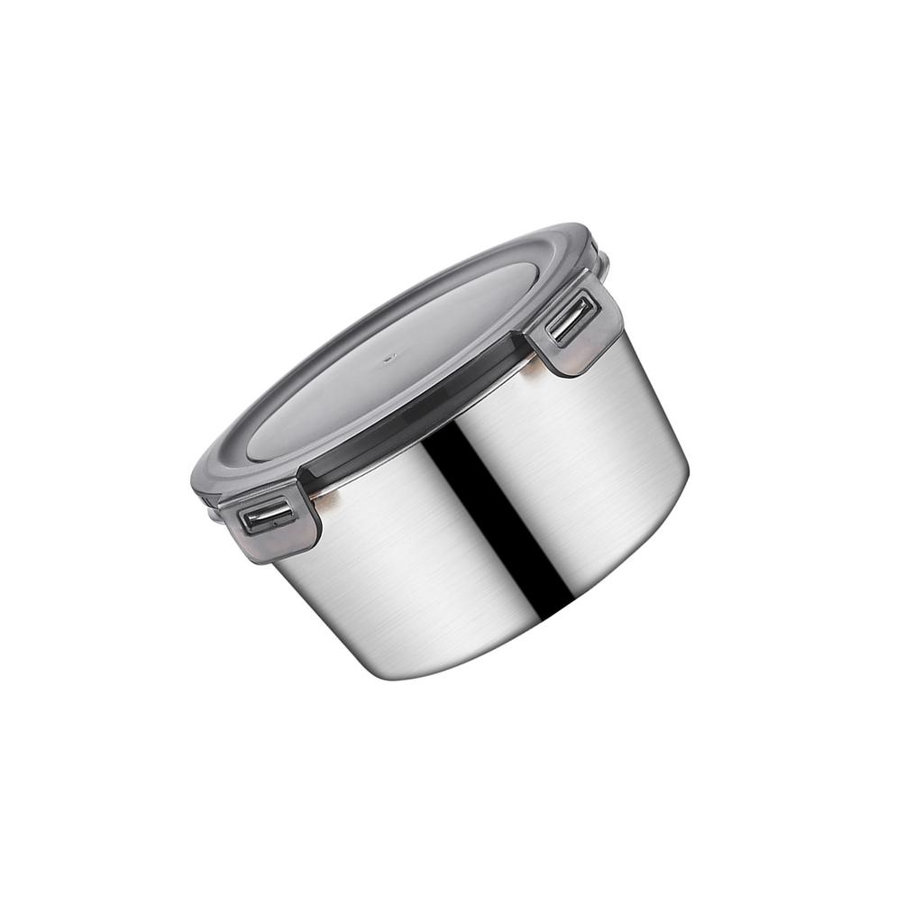 Boîte à lunch spacieuse en acier inoxydable 316, récipient de conservation alimentaire multifonctionnel avec couvercle transparent