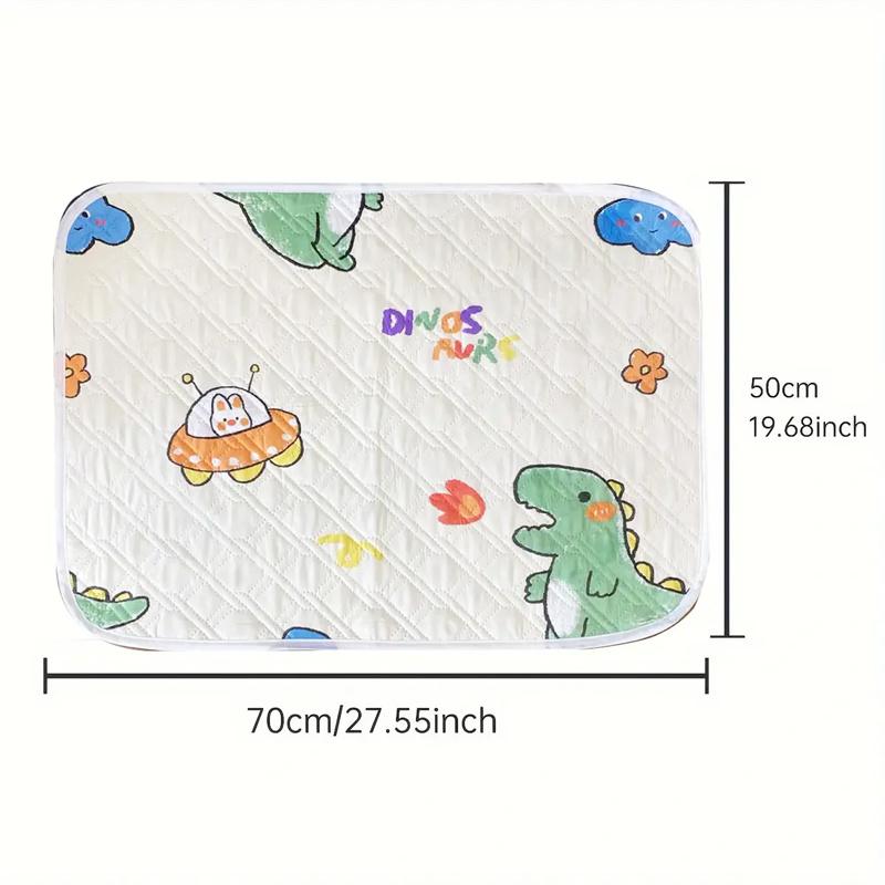 Waterproof Washable Mattress Urine Mat Cartoon Bed Protector Diaper Bedding Urine Pads Cloth Breathable Washable Incontinence Pads