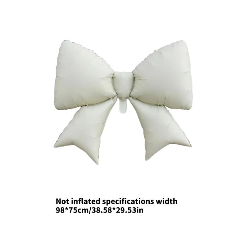 98x75cm Large Bowknot Shape Aluminum Balloon Birthday Party Balloon for Girls Birthday Party Decoration Photography Tool