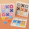 Wooden Tic-Tac-Toe Game for Kids: Educational Nine-Square Board, Parent-Child Interactive Toy