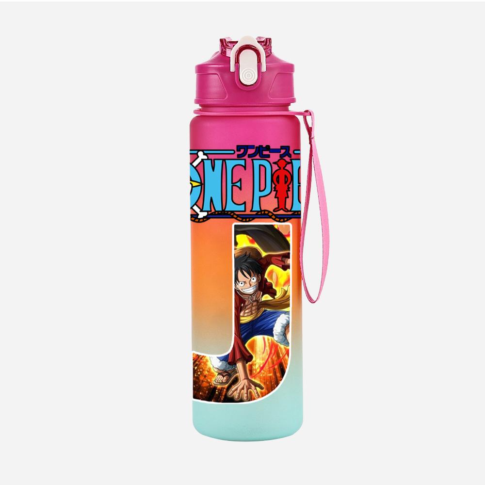 Anime A-Z 26 English Letters Printed Character Large Capacity Water Cup Demon Hunters Outdoor Portable Drinking Bottle for Boy Girl