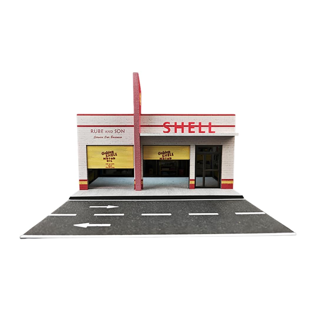 

Moreart Scale Model Garage MO941105 Parking Lot Diorama with Miniature Cars 1/64 [Used]