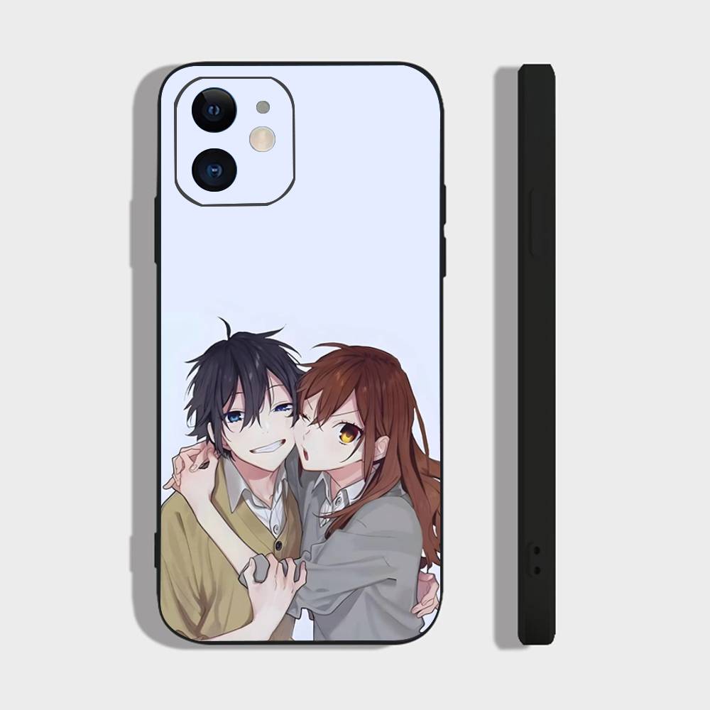 Japanese Classic Anime H-Horimiya Vintage Phone Case For IPhone 17 Air 16 15 14 13 Pro Max 11 12 Black Silicone Cover