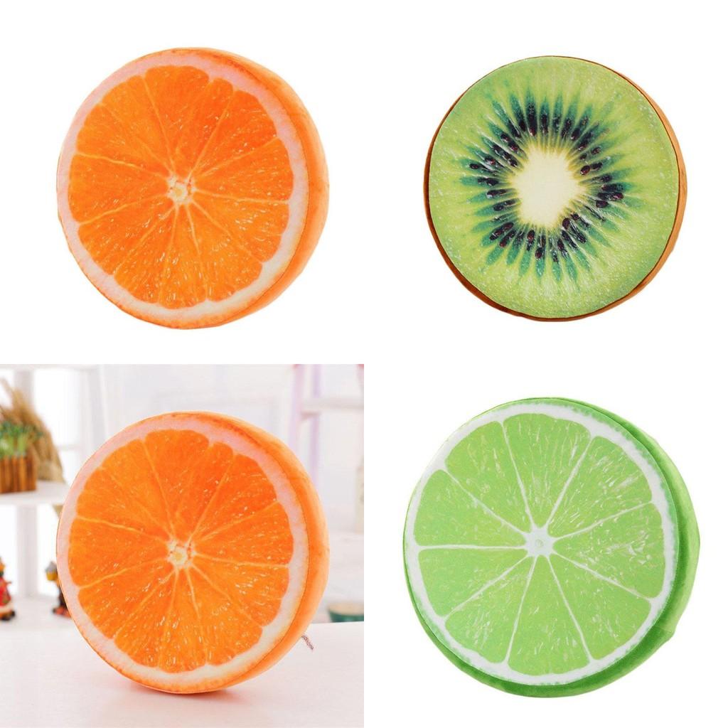 16" Fruit Design Couch Chair Pillow With Removable Cover And Soft Cushion