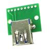 3PCS DIY 3.0 Female Socket Receptacle Board To DIP Module 9pin Adapter Converter