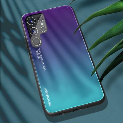 Mode Silikon Glas Abdeckung Für Samsung Galaxy S24 S23 S22 Ultra Plus 5G Kamera Schutz Stoßfest Telefon Fällen Coque Fundas