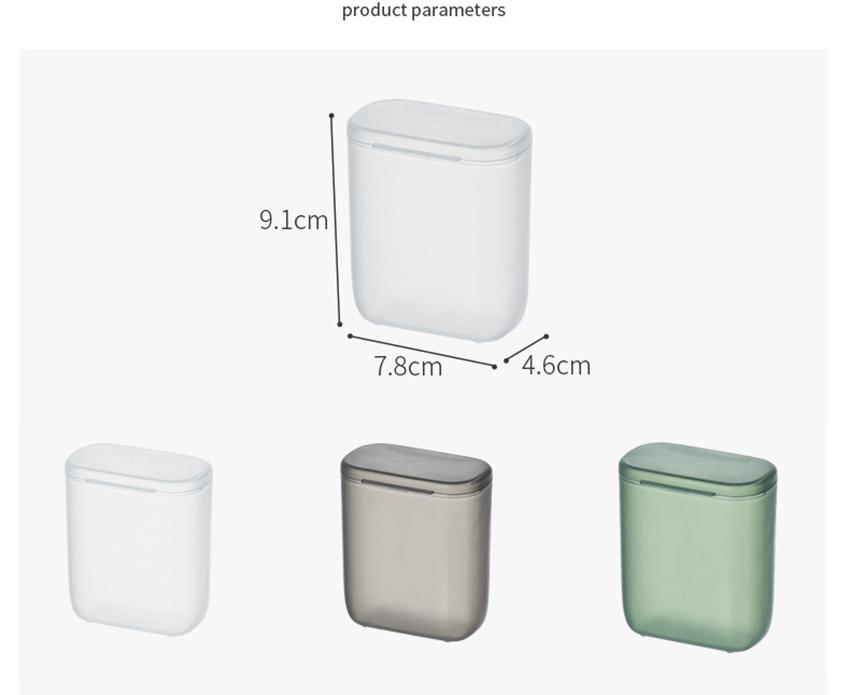 Ins Portable Wire Cable Storage Box Travel Headphone Jewelry Coin Organizer Bin Drawer Makeup Lipstick Holder Dust-proof Storage